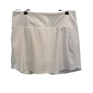 Athleta White Run With It 14” Skort Women’s Medium Running Pickleball Tennis